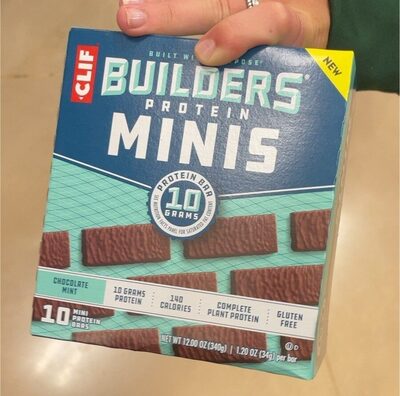 Chocolate Mint Mini Protein Bars, Chocolate Mint