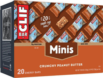 Crunchy Peanut Butter Minis Snack-Size Energy Bars, Crunchy Peanut Butter