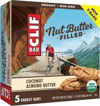Nut Butter Filled Energy Bars, Coconut Almond Butter
