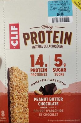 Peanut Butter & Chocolate Whey Protein Bars, Peanut Butter & Chocolate