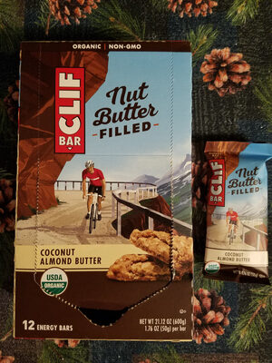 Coconut Almond Butter Organic Nut Butter Filled Energy Bars, Coconut Almond Butter