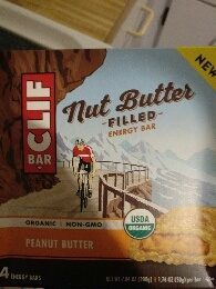 Peanut Butter Organic Nut Butter Filled Energy Bars, Peanut Butter