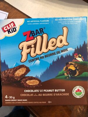 Chocolate Filled With Peanut Butter Baked Energy Snack Bars, Chocolate Filled With Peanut Butter