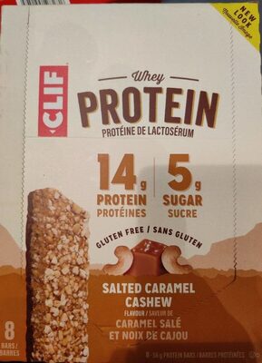 Salted Caramel Cashew Whey Protein Bars, Salted Caramel Cashew