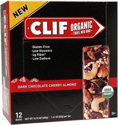 Dark Chocolate Cherry Almond Organic Trail Mix Bars, Dark Chocolate Cherry Almond