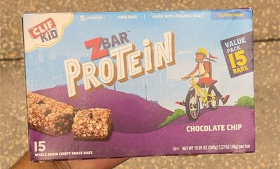 Chocolate Chip Whole Grain Crispy Snack Bars, Chocolate Chip