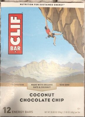 Coconut Chocolate Chip Energy Bars, Coconut Chocolate Chip