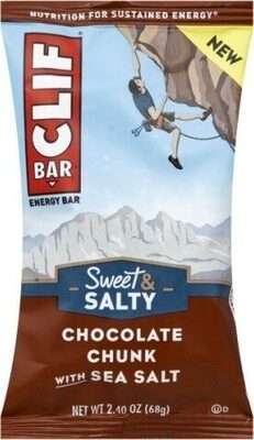 Sweet & Salty Collection Chocolate Chunk With Sea Salt Energy Bar, Chocolate