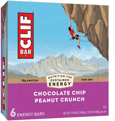 Chocolate Chip Peanut Crunch Energy Bars, Chocolate Chip Peanut Crunch