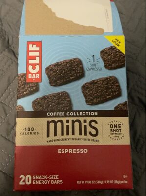 Espresso Minis Energy Bars, Espresso