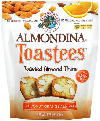 Toastees, Coconut, Orange, Almond