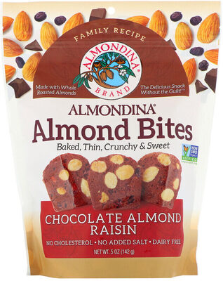 Chocolate Almond Raisin Almond Bites, Chocolate Almond Raisin