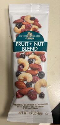 Fruit + Nut Blend Premium Cashews & Almonds With Sweet Cranberries & Blueberries, Fruit + Nut Blend