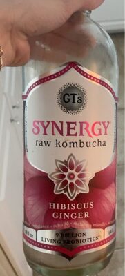 Hibiscus Ginger Raw Kombucha, Hibiscus Ginger