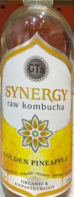 Golden Pineapple Synergy Raw Kombucha, Golden Pineapple