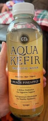 Sparkling Probiotic Drink With Peach Pineapple, Peach Pineapple