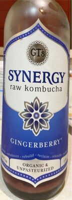 Gingerberry Raw Kombucha, Gingerberry