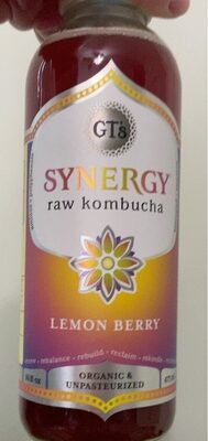 Lemon Berry Kombucha, Lemon; Berry