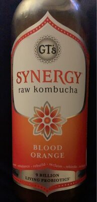 Blood Orange Raw Kombucha, Orange