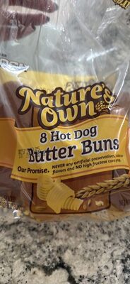 Hot Dog Butter Sliced Enriched Buns, Butter