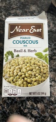 Near East Pearled Couscous Garlic & Herb 5 Ounce  Paper Box