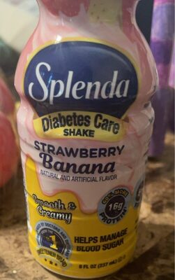 Diabetes Care Protein 16 G Shake, Strawberry Banana, Strawberry Banana
