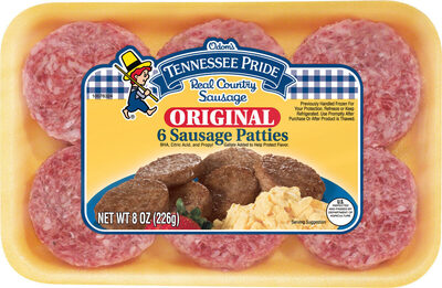 Odom's Tennessee Pride Mild Sausage, Breakfast Sausage Patties, 6 Count