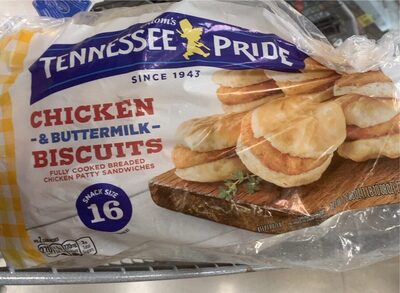 Odom's Tennessee Pride Chicken & Buttermilk Biscuits, Snack Size Frozen Breakfast Sandwiches, 16 ct.