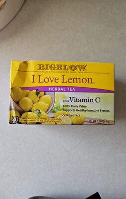 I Love Lemon Plus Vitamin C Herbal Tea Bags, I Love Lemon