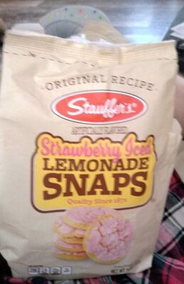 Strawberry Iced Lemonade Snaps Cookies, Strawberry
