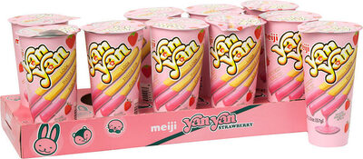 Strawberry Creme Yan Yan Cracker Stick With Dip, Strawberry Creme
