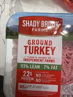 93% lean / 7% Fat Ground Turkey Tray, 1 lb