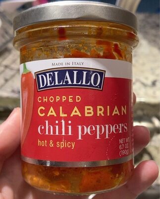 Hot & Spicy Chili Peppers Chopped Calabrian, Hot & Spicy