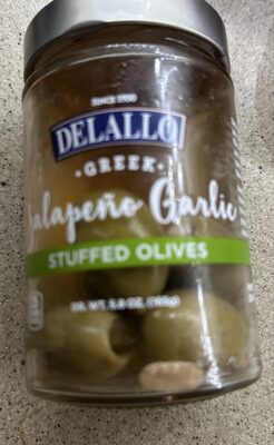 Greek Stuffed Olives, Jalapeno Garlic