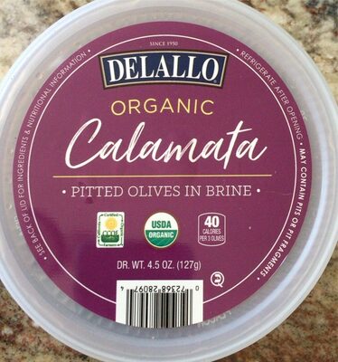 Organic Calamata Pitted Olives In Brine