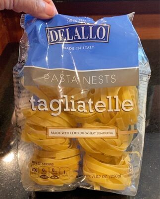 Durum Wheat Semolina Pasta Nests, Tagliatelle