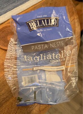 Durum Wheat Semolina Pasta Nests, Tagliatelle Spinach