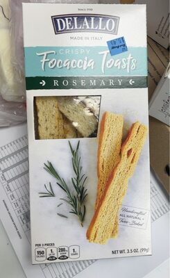 Rosemary Crispy Focaccia Toasts, Rosemary