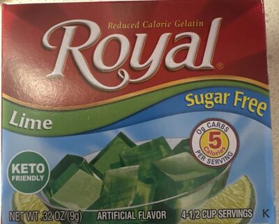 Lime Sugar Free Reduced Calorie Gelatin, Lime