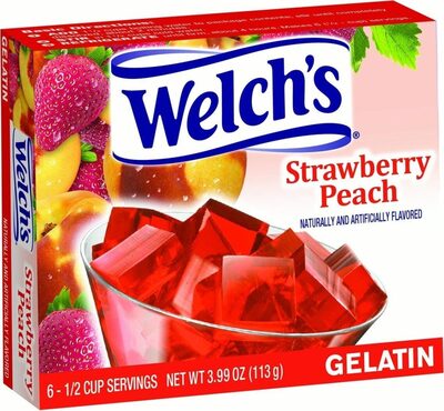 Gelatin Strawberry Peach, Strawberry Peach