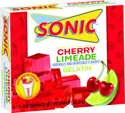 Cherry Limeade Flavored Gelatin, Cherry Limeade