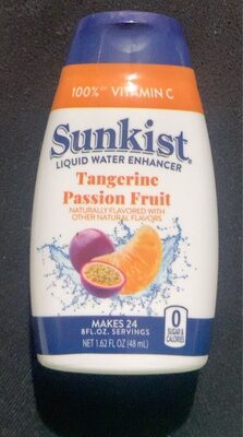 Tangerine Passion Fruit Flavored Liquid Water Enhancer, Tangerine Passion Fruit