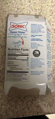 Ocean Water Flavored Zero Sugar Drink Mix Singles To Go!, Ocean Water