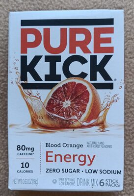 Blood Orange Flavored Energy Zero Sugar Drink Mix Stick Packs, Blood Orange