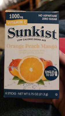 Orange Peach Mango Low Calorie Drink Mix, Orange Peach Mango