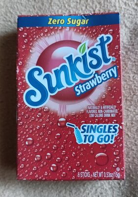 Strawberry Flavored, Non-Carbonated, Low Calorie Drink Mix, Strawberry
