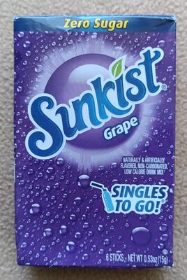 Grape Flavored Zero Sugar Low Calorie Drink Mix, Grape