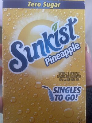 Pineapple Flavored Low Calorie Drink Mix, Pineapple