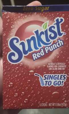 Red Punch Zero Sugar Low Calorie Drink Mix, Red Punch