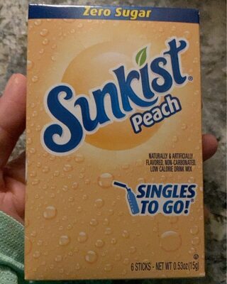Peach Flavored Zero Sugar Low Calorie Drink Mix, Peach